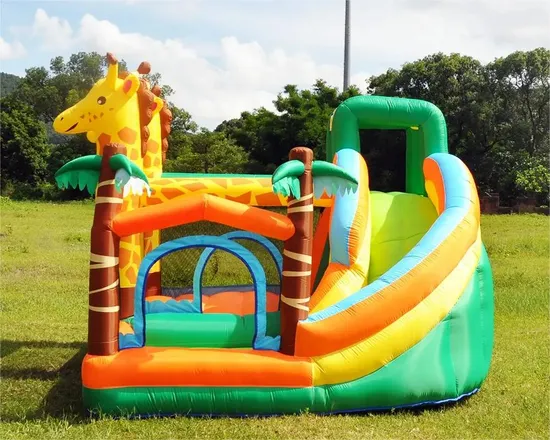 Inflatable Trampoline Jumping Castle Sika Deer Amusement Park Bouncer Kids Bouncy Castle