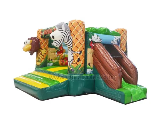 Orient Inflatables Wholesale Inflatable Safari Park Bouncer with Side Slide