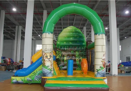 Cheer Amusement Jungle Combo Slide Inflatable Bouncers