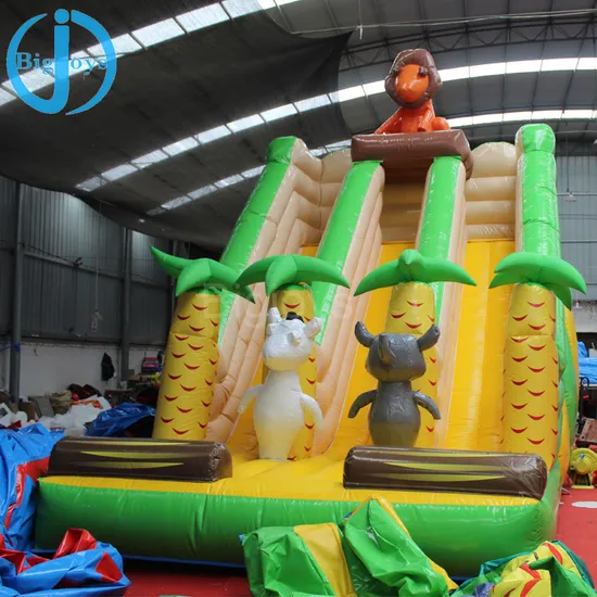 Jungle Theme Lion King Inflatable Slide Outdoor for Sale