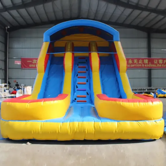 Winter Funny Inflatable Attractions Games Bouncer Castle Inflatable Combo Slide with Pool