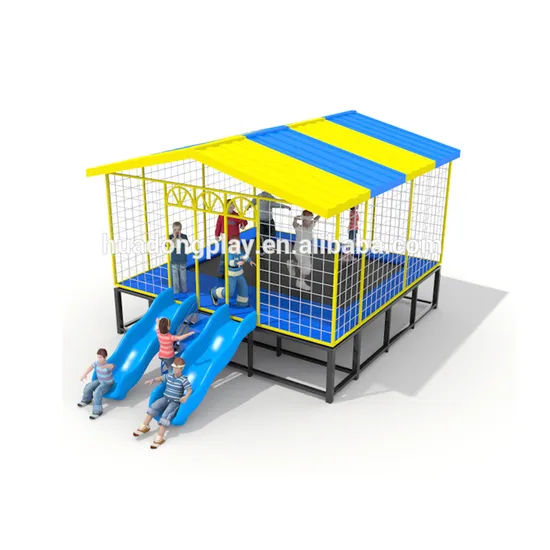 Indoor Square Trampoline Tent and Slide Equipment for Sale