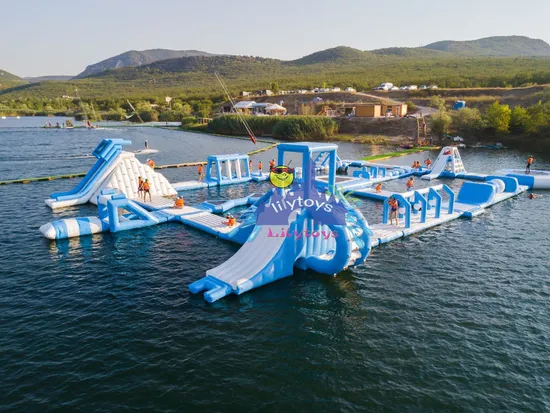 Lilytoys Inflatable Aqua Park Ready to Ship Inflatables Sea Water Parks Stock