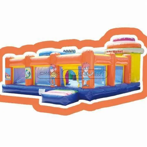 Cheer Amusement Children Super Market Themed Inflatable Castle Amusement Park Equipment