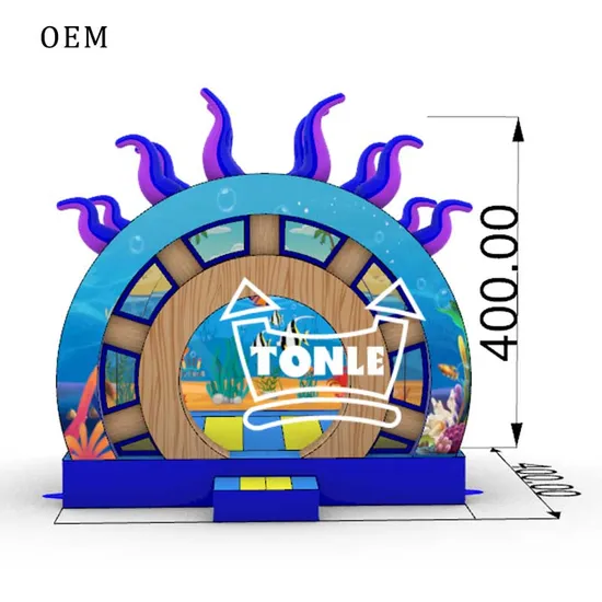 New Design Ocean Theme Inflatable Bounce House for Sale