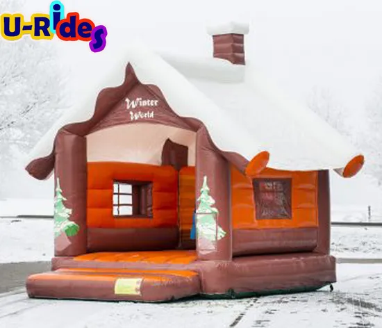 Santa inflatable bounce house, jump house bouncer inflatable bounce castle For kids