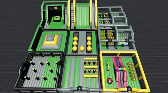 2019 New Inflatable Theme Trampoline