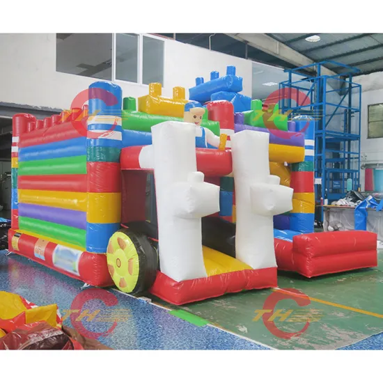 5.5X5X4mh Lego Inflatable Bounce House Jumping Castle Bouncer