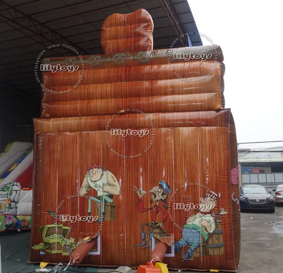 Pirate Theme Inflatable Slide Dry Float Slide