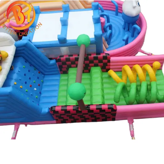 Jumping Bouncer House Combo Inflatable Bouncy Castle with Pool