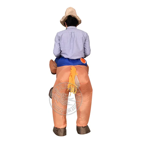 2019 New Advertising Inflatable Hallowmas Cowboy Walking Costume for Sale