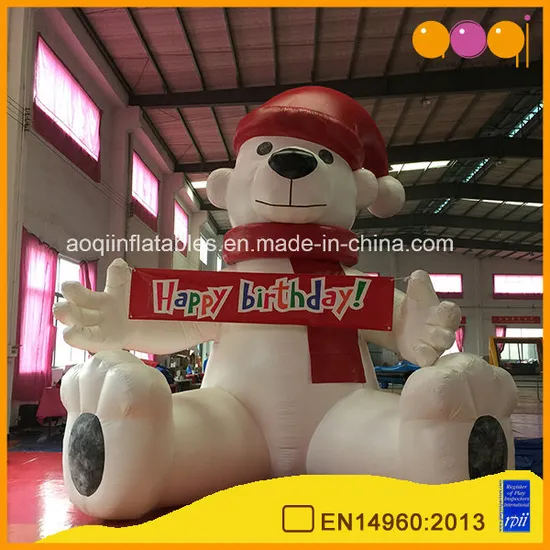 Hot Sale Cartoon Model Festival Holiday Gift Toy Inflatable Bear (AQ5689-1)
