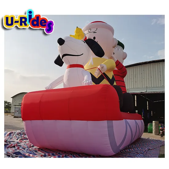 Hot Sale Christmas Snoopy Inflatable Advertising Item Giant Lovely Inflatables Hot Item