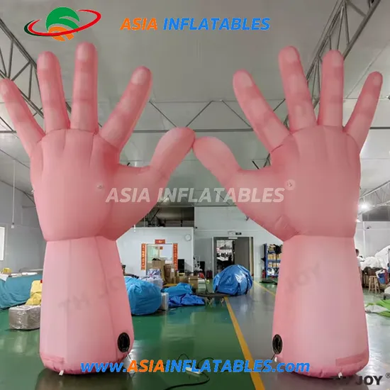 3m High Inflatable One Hand Peace Gesture Sculpture for Outdoor Festival Decoration