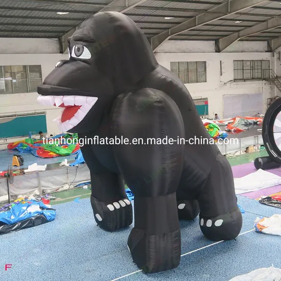 6m 20FT Giant Outdoor Inflatable Advertising Black Gorilla