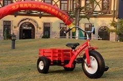 Tricycle for Ages Rider 2+, Kids Outdoor Pedal Trike, Front Big Wheel, Non-Inflatable Wheels, Encourages Active Play Playground Riding