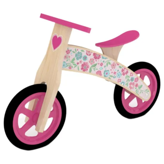 Children Wooden Balance Bike Ride on Indoor & Outdoor Toddler Toy