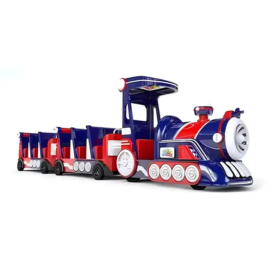 Kids Train Battery Ride Electric Popular Amusement Park Trackless Train Playgrounds