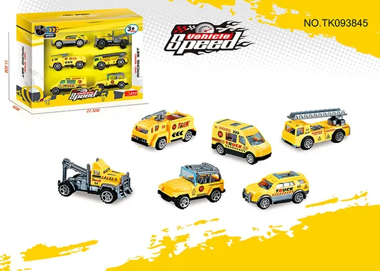 6 PCS Building Kit 6-in-1 Kids Model Engineering Construction Vehicle Sets Learning Toy