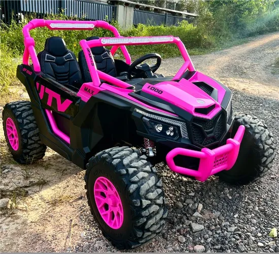24V Buggy Car, 2-Seater Ride on Car Truck with Remote Control, Kids Electric Vehicle, 4 Ultra Powerful Motors, EVA Wheels, 4-Wheel UTV