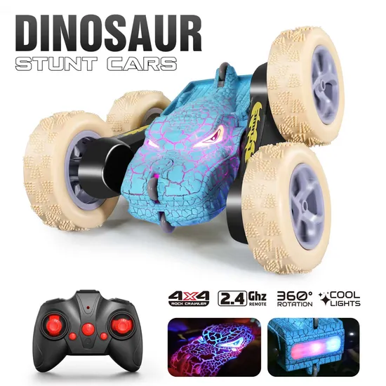 Crack Light Dinosaur Stunt Car Remote Control