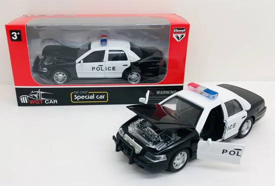 Alloy Pull Back City Rescue Vehicle for Children Toy Car