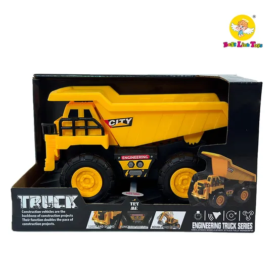 Friciton Power Construction Excavator Truck Kids Vehicles Engineering Light Music Children Car