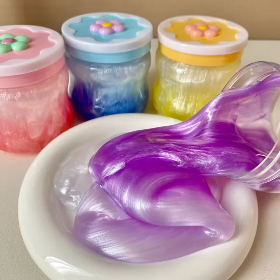 Crystal Mud Jelly Clay Stress Relief Toy Slime with Pearly Lustre