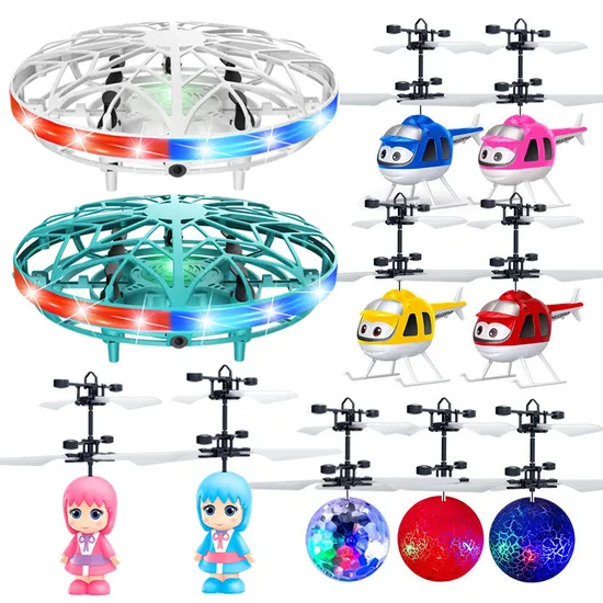 Wholesale Inductive R/C Helicopter Toy Hand Sensor Infrared Induction Flying Ball Toys The Avengers Minions Flying Induction Toy Flying Fairy Induction Toy