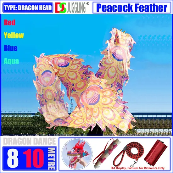 Square Dance Fitness Dragon Sports Exercise Peacock Feather Pattern