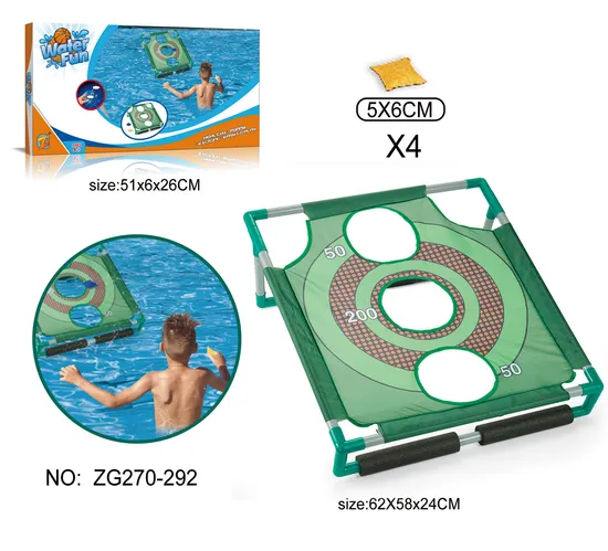 Backyard Outdoor Sports Game Toy Plastic Golf Corn Hole Set PVC Frame Regulation Size Classic Corn Hole Toss Game Toy Set with Carry Bag