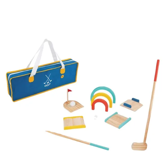 2024 New Kids Wooden Toys Golf Outdoor Games Toys for Children
