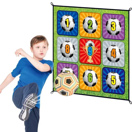 Samtoy 150cm Indoor Outdoor Soccer Cloth Training Mat Ball Game Play Set Children′s Football Sport Toy with 2 Balls