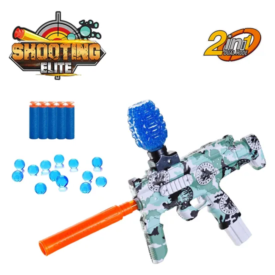 Electric Soft Bullet Gun Toy Outdoor Activities Team Game Battery Operated Gel Ball Ejecting Pistol Water Beads Blaster Gun Toy