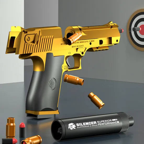 Automatic Shell Ejecting for Boys Education Model Pistol Shooting Game Soft Bullet Gun