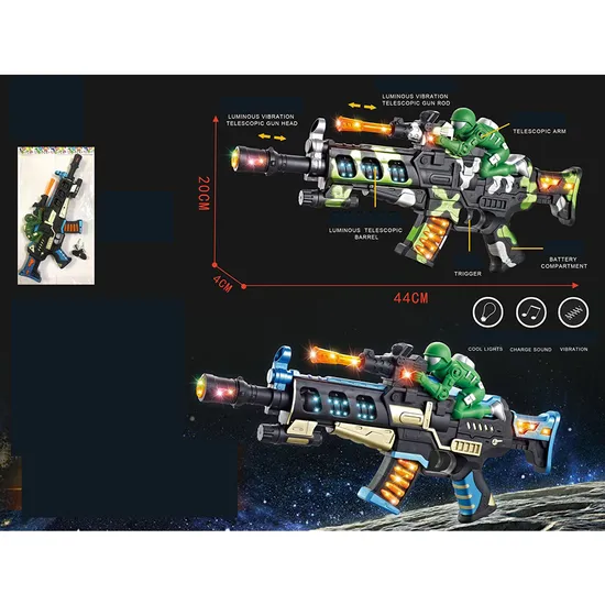 Our Factory Specializes in The Production of Two Spray Paint Vibration Sound Light Gun Boys Outdoor Multiplayer Shooting Game Toy Gun