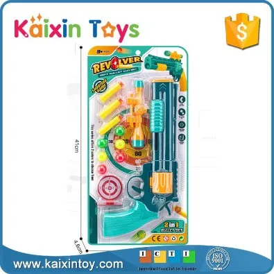 2-in-1 Multifunctional Airsoft Gun Outdoor Shooting Target Gun with Soft Toys Bullet for Kids