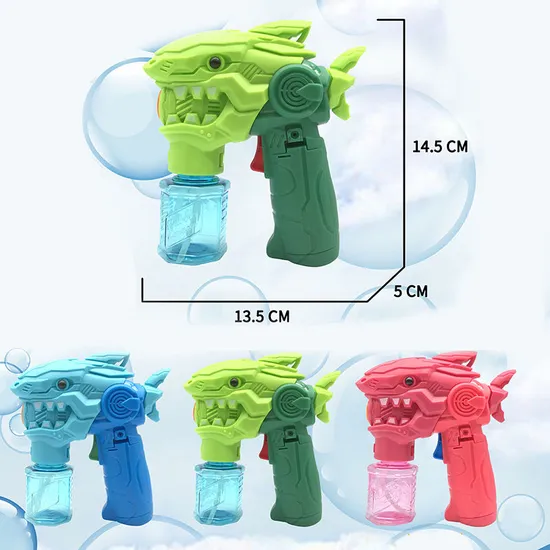 Electronic Dinosaur Bubble Gun Shooter Blower Bubble Party Favors