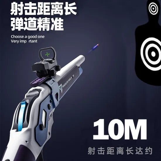 Top Fashion Desert Eagle Pistol Shell-Throwing Soft Bullet Shoot with Silencer Toy Gun