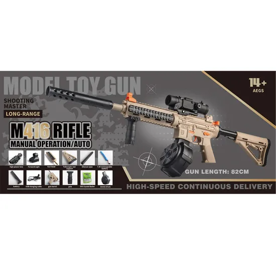M4a1 Drum-Style Electric Water Cannon Outdoor Educational Toys
