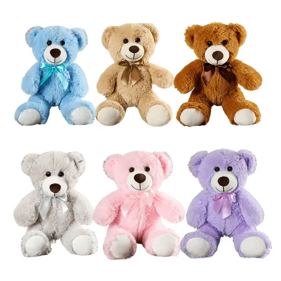 Custom Logo Personalized Soft Wholesale Promotional Kid Child Mascot Gift Doll Plushie Plushies Stuffed Animal Plush Toy Colorful Small Teddy Bear A2