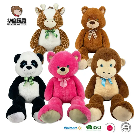 Wholesale Factory Custom Big Size 130cm Valentine′s Day Cute Giant Teddy Bear Panda Deer Children′s Toys Teddy Bear Skin Unstuffed Plush Toys