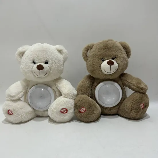 2 Clrs Baby Musical Star Projector Plush Bear Night Light Soother Projector Toy