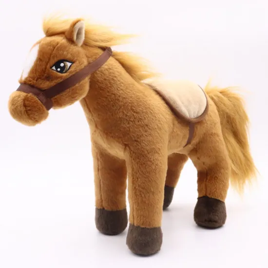 Wholesale Kids Gift Soft Standing Horse Pony Plush Stuffed Toy for Children