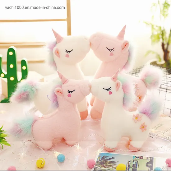 Wholesale Custom Plush Stuffed Unicorn Toy and Unstuffed Skin