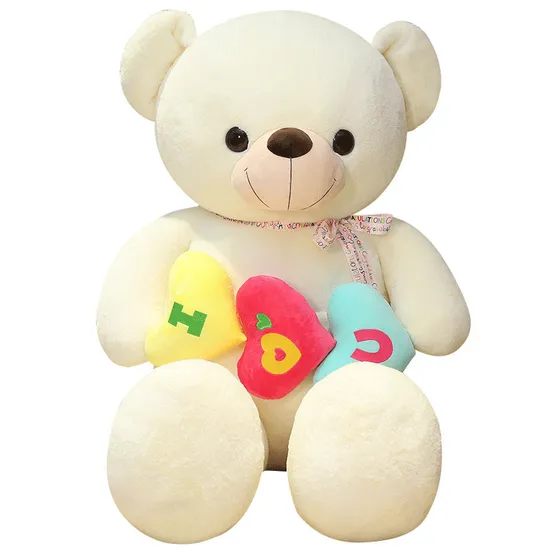 Big Sitting Teddy Bear Plush Stuffed Accompany Baby Children Kids Toys
