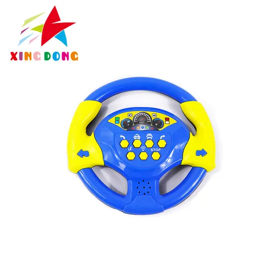 Plastic Baby Simulation Car Driving Steering Wheel with Light & Music Songs