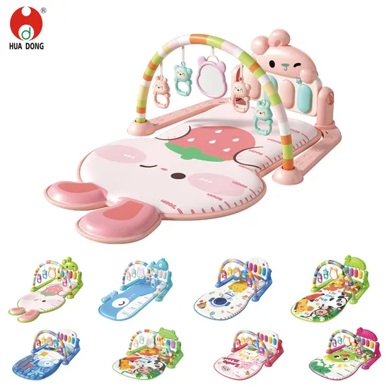 Wholesale Baby Musical Instrument High-Quality Soft Material Children′s Pedal Piano Multiple Baby Gym Early Childhood Education Play Mat Educational Toys
