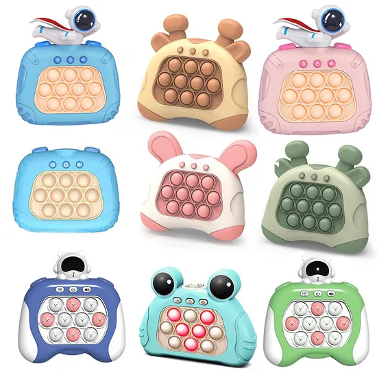 Wholesale Quick Push Decompress Toy Electronic Gaming Bubble Pop Quick Push Game Electronic Fast Pop Quick Push Game Controller for Kid