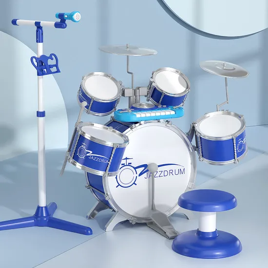 Baoli Hot Sell Children Play Educational Piano Drum Set Toys Jazz Drum Set Toy Baby Drum Set